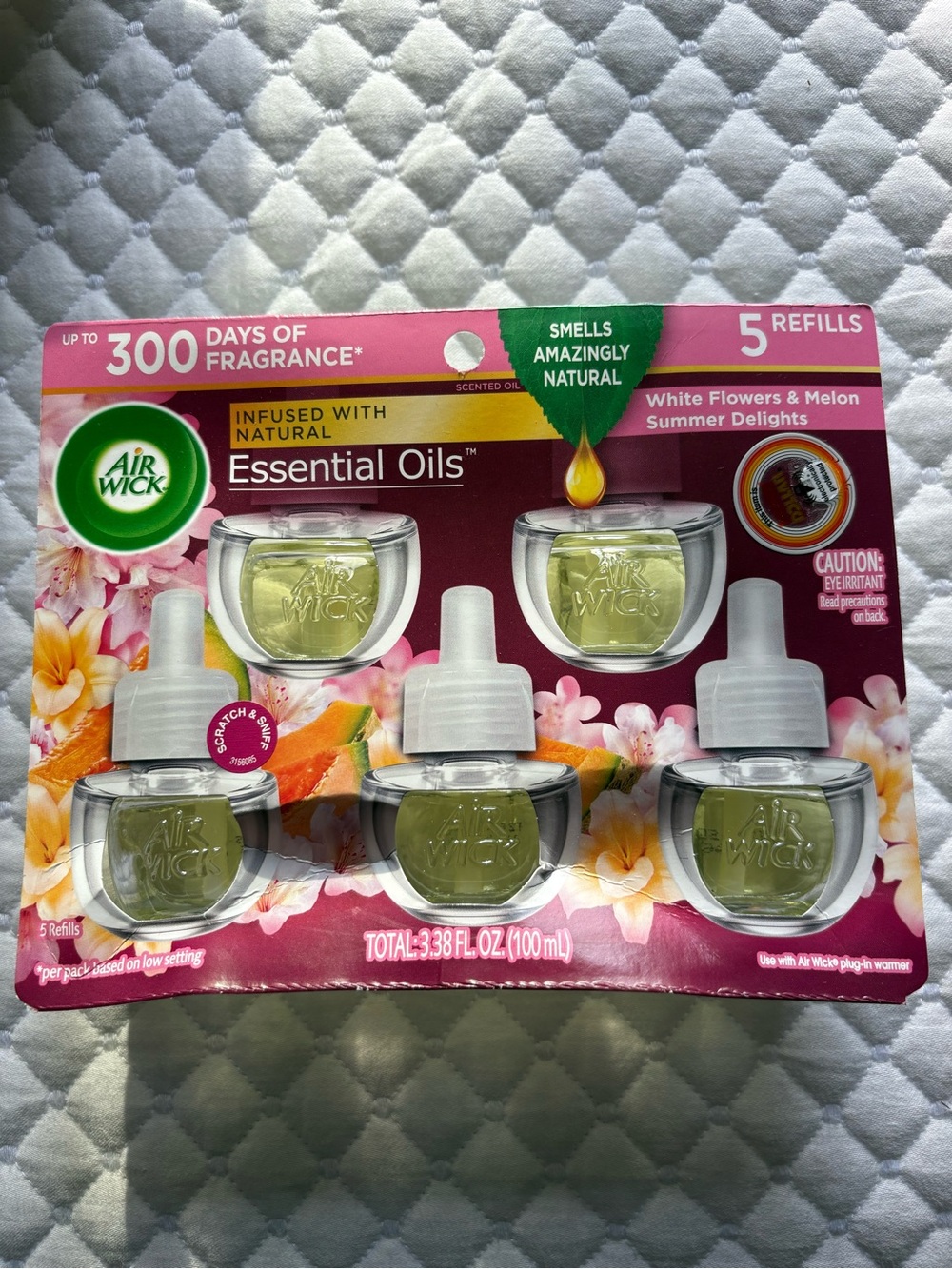 Air wick white flowers and Mellon summer delights refills